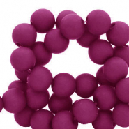 4 mm Acrylperlen Berry wine red