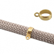 Metall DQ Ring mit &Ouml;se Gold (Nickelfrei)