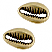 DQ Metall Zwischenstück Muschel Antik bronze (Nickelfrei)