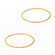 Metall Zubeh&ouml;r Dichter Ring oval Gold (Nickelfrei)