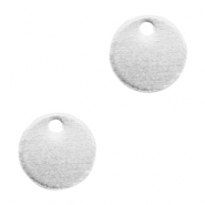 Metall Anh&auml;nger DQ 8mm Antik silber (Nickelfrei)