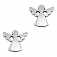 Metall Anhänger DQ Zwischenstück Angel Antik silber (Nickelfrei)