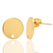 Metall Zubehör DQ Earpin 12mm Gold (Nickelfrei)