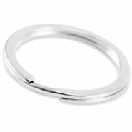 Metall Zubehör DQ Schlüssel Anhänger Ring 35mm Antik silber (Nickelfrei)