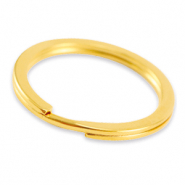 Metall Zubehör DQ Schlüssel Anhänger Ring 30mm Gold (Nickelfrei)