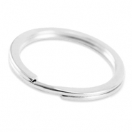 Metall Zubeh&ouml;r DQ Schl&uuml;ssel Anh&auml;nger Ring 30mm Antik silber (Nickelfrei)