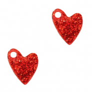Plexx Anh&auml;nger Heart Glitter Ruby red