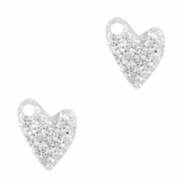 Plexx Anh&auml;nger Heart Glitter Silver