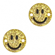 Plexx Zwischenst&uuml;cke Smiley Gold glitter