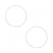 Metall Zubeh&ouml;r DQ Ring 10mm Antik silber (Nickelfrei)