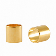 Metall Perlen DQ Tube &Oslash;5mm Gold (Nickelfrei)