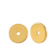 Metall Perlen DQ Disc Rondellen 6mm Gold (Nickelfrei)