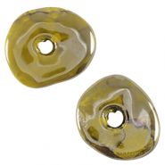 DQ Griechische Keramik Perlen Donut Olive green