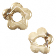 DQ Griechische Keramik Perlen Blume Greige