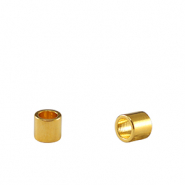 Metall Perlen DQ Tubes Gold (Nickelfrei)