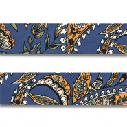Bandana Blume und Blatt Blue