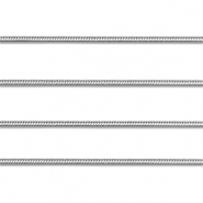 Stainless Steel - Rostfrei Stahl Schmuckzubeh&ouml;r Gliederkette Schlangen Silver