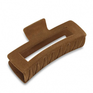 Haarschmuck hair clamp Samt-Optik Dark brown