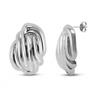 Ohrringe / Ohrstecker aus Stainless Steel - Rostfreiem Stahl Silver