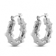 Ohrringe / Ohrstecker aus Stainless Steel - Rostfreiem Stahl Silver