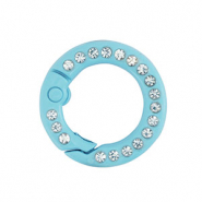 Farbiges Zubehör Schlüssel Anhänger Ring Light blue