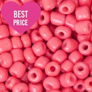 Glasperlen Rocailles 6/0 (4mm) Magenta pink	