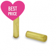 Glasperlen Rocailles Spezial R&ouml;hrchen Greenish gold