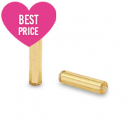 Glasperlen Rocailles Spezial R&ouml;hrchen Gold