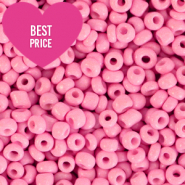 Glasperlen Rocailles 8/0 (3mm) Punch pink