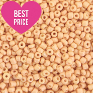 Glasperlen Rocailles 12/0 (2mm) Honeybell orange