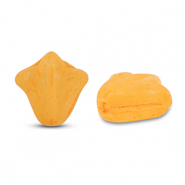 B&ouml;hmische Perlen Lily Flower 9x8mm Matt orange