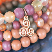 Schmucksets Holzperlen in Trendfarben