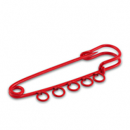 Farbiges Zubehör Schmuck-Sicherheitsnadel mit 5 Ösen Red