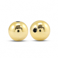 Metall Look Perlen Rund 12mm Gold metallic