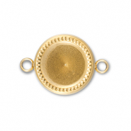 BY31® Stainless Steel - Rostfrei Stahl Zwischenstück mit Fassung für SS39 Chaton Gold