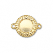 BY31® Stainless Steel - Rostfrei Stahl Zwischenstück mit Fassung für SS20 Flat Back Gold