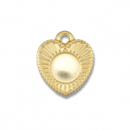 BY31&reg; Stainless Steel - Rostfrei Stahl Anh&auml;nger mit Fassung f&uuml;r SS20 Flat Back Gold