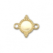 BY31® Stainless Steel - Rostfrei Stahl Zwischenstück mit Fassung für SS16 Flat Back Gold