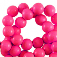 8 mm Acrylperlen shiny Fuchsia pink