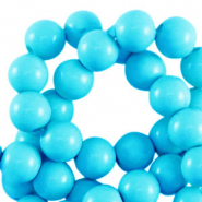 4 mm Acrylperlen shiny Turquoise blue