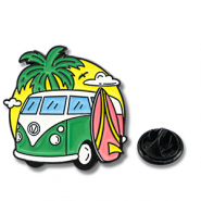 Anstecker Urlaubs Green-pink-yellow