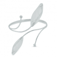 Armcuff Blatt Silver