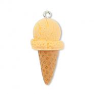 Resin Anhänger Ice Lolly Yellow-light brown