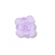 Top Facett Perlen Anhänger Blume Transparent lilac