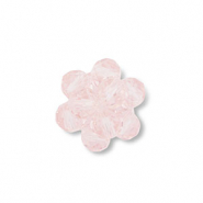 Top Facett Perlen Anhänger Blume Transparent light pink