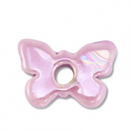 DQ Griechische Keramik Perlen Schmetterling Lilac