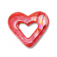 DQ Griechische Keramik Perlen Herz Red