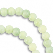 6 mm Glasperlen Light green-light yellow