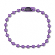 Farbiges Zubeh&ouml;r Ballchain mit Verschluss Purple