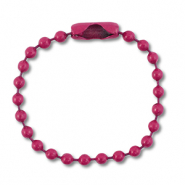 Farbiges Zubeh&ouml;r Ballchain mit Verschluss Magenta purple